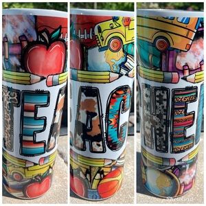 Brand new skinny 20 ounce tumbler. Makes a great end of the year teacher gift